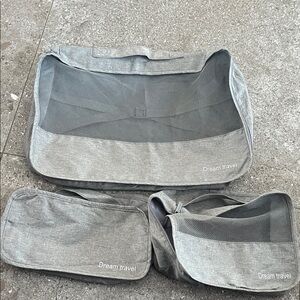 Gray Men Bags Set